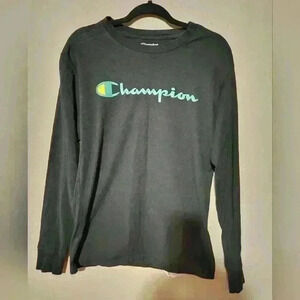 Champion long sleeve tee size M black